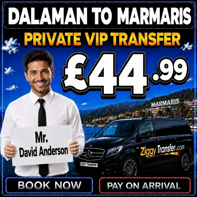 Dalaman Airport to Aegean Princess Apartments, Marmaris 